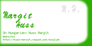 margit huss business card